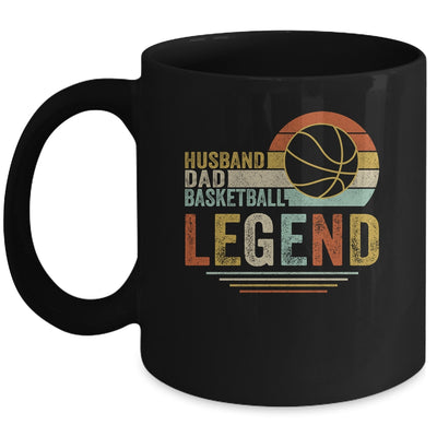 Husband Dad Basketball Legend Vintage Fathers Day Mug | siriusteestore