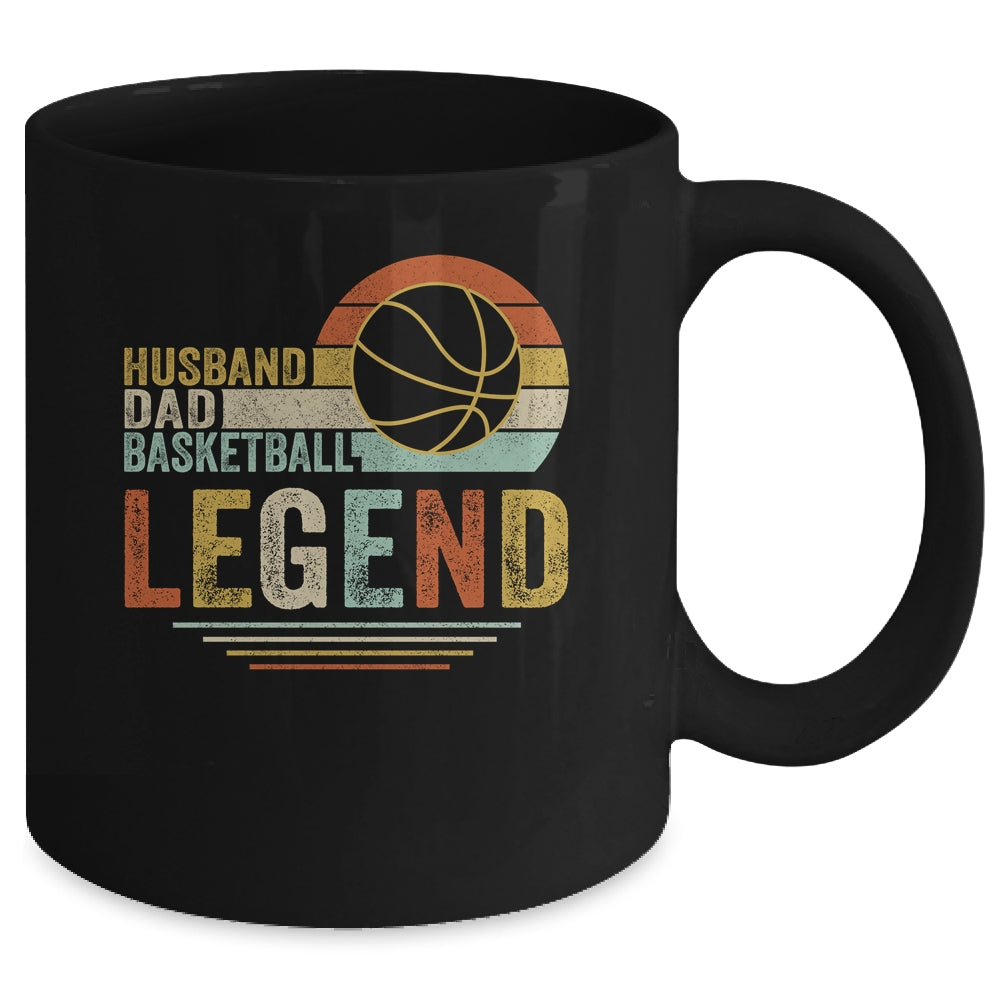 Husband Dad Basketball Legend Vintage Fathers Day Mug | siriusteestore