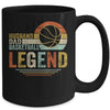 Husband Dad Basketball Legend Vintage Fathers Day Mug | siriusteestore