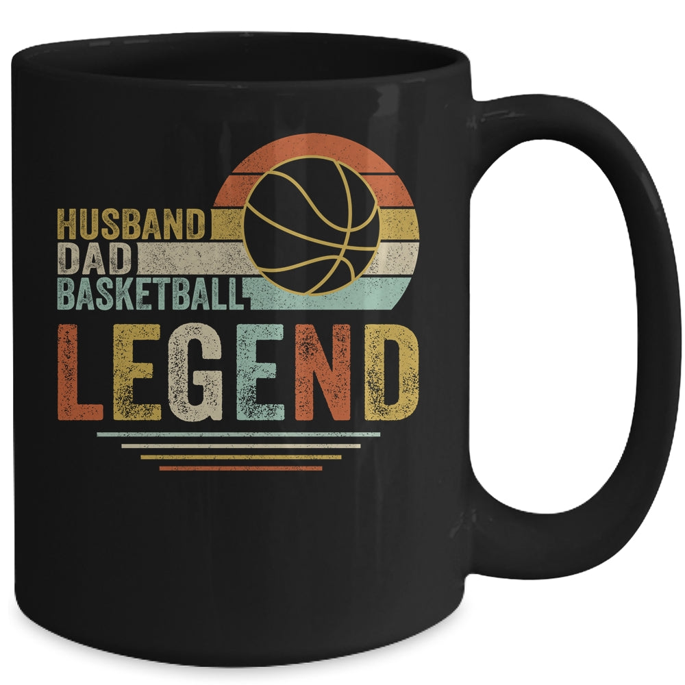 Husband Dad Basketball Legend Vintage Fathers Day Mug | siriusteestore