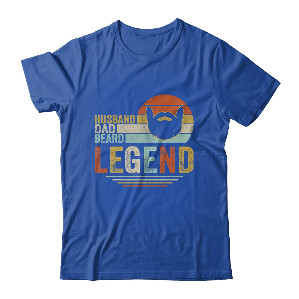 Husband Dad Beard Legend Vintage Fathers Day Shirt & Hoodie | siriusteestore