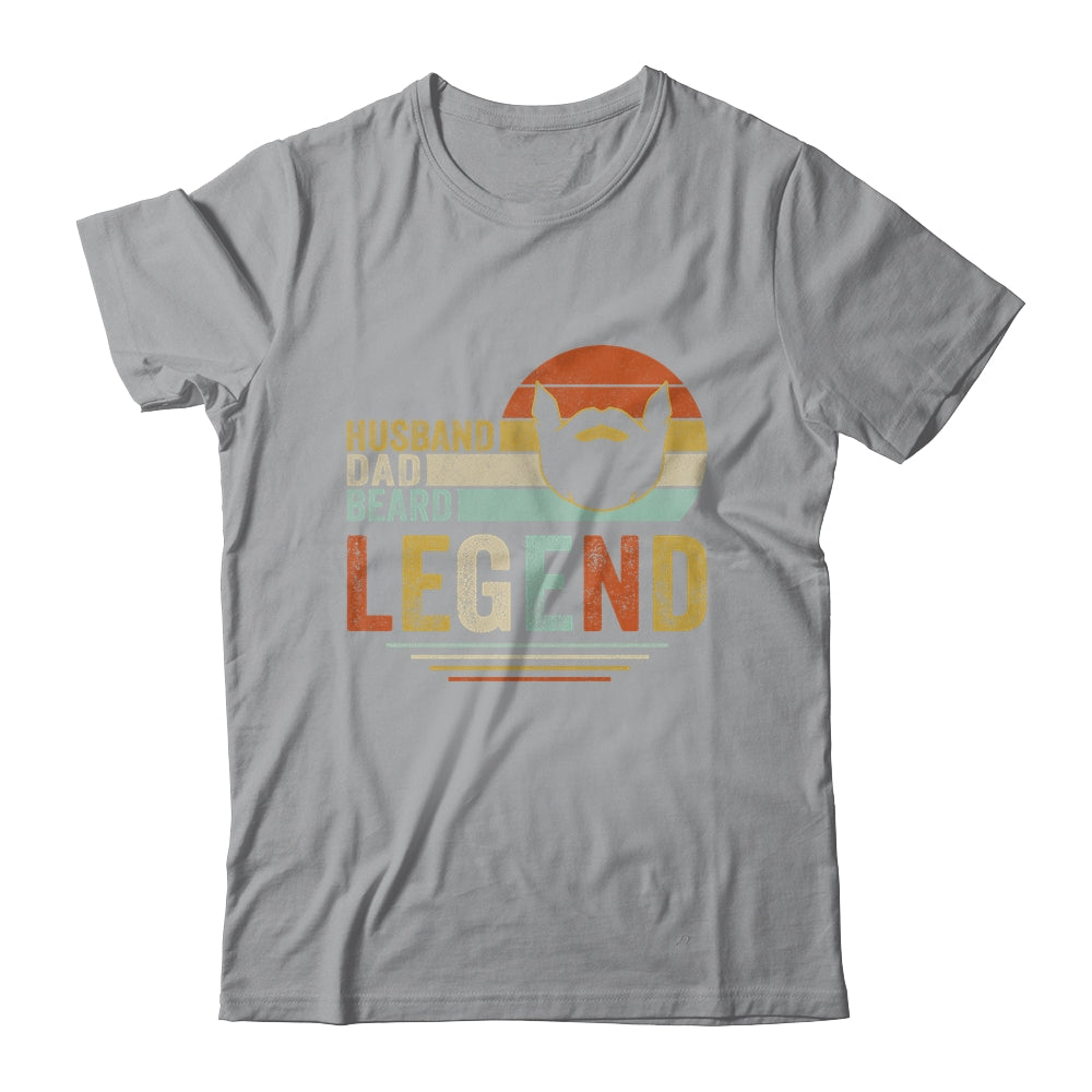 Husband Dad Beard Legend Vintage Fathers Day Shirt & Hoodie | siriusteestore