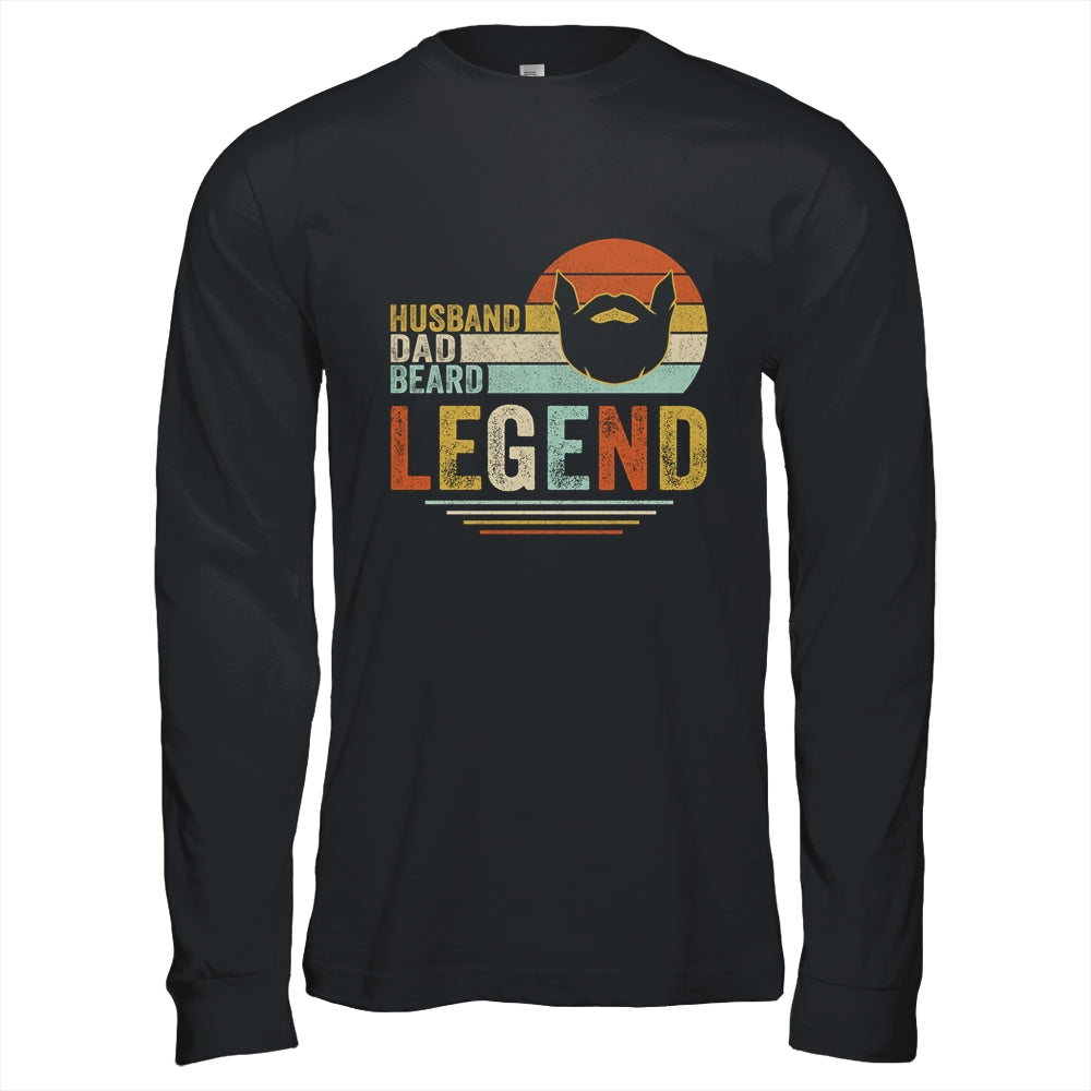 Husband Dad Beard Legend Vintage Fathers Day Shirt & Hoodie | siriusteestore