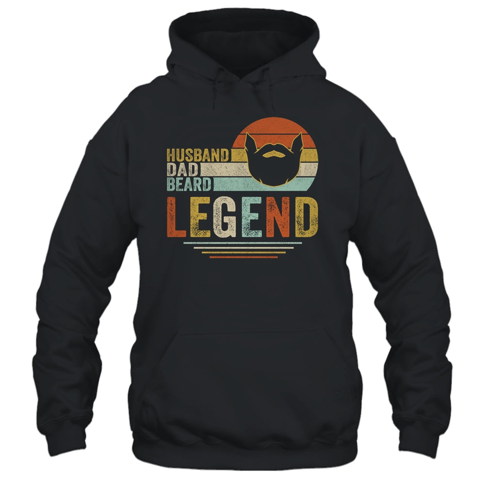 Husband Dad Beard Legend Vintage Fathers Day Shirt & Hoodie | siriusteestore