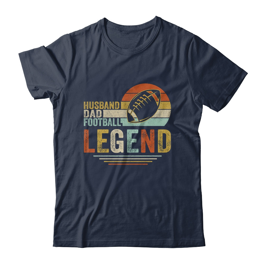 Husband Dad Football Legend Vintage Fathers Day Shirt & Hoodie | siriusteestore