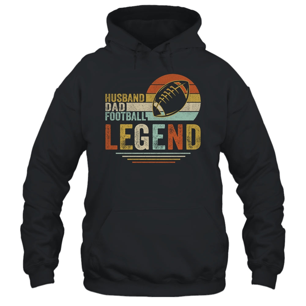 Husband Dad Football Legend Vintage Fathers Day Shirt & Hoodie | siriusteestore