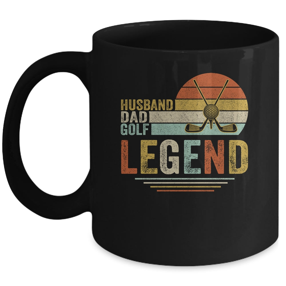 Husband Dad Golf Legend Vintage Fathers Day Mug | siriusteestore