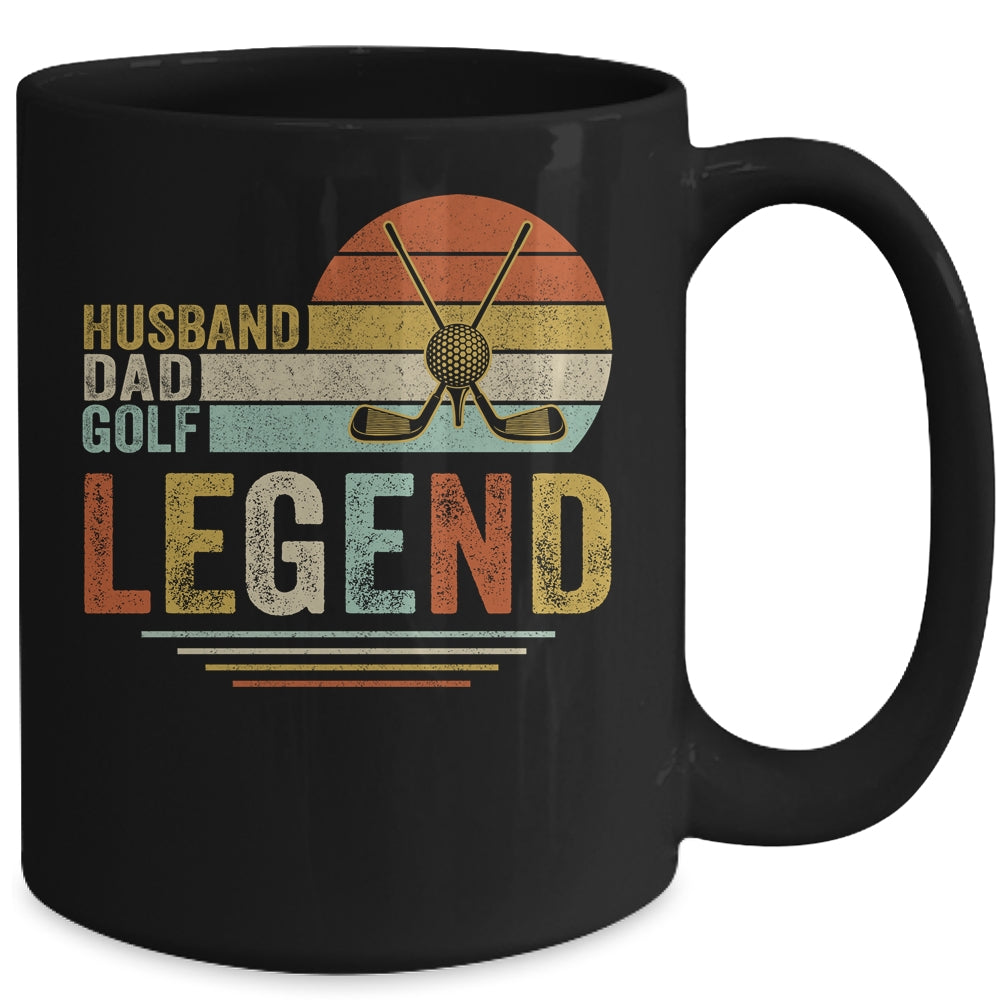 Husband Dad Golf Legend Vintage Fathers Day Mug | siriusteestore