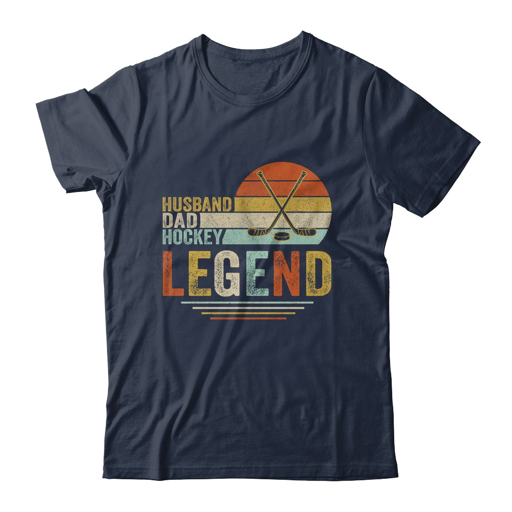 Husband Dad Hockey Legend Vintage Fathers Day Shirt & Hoodie | siriusteestore