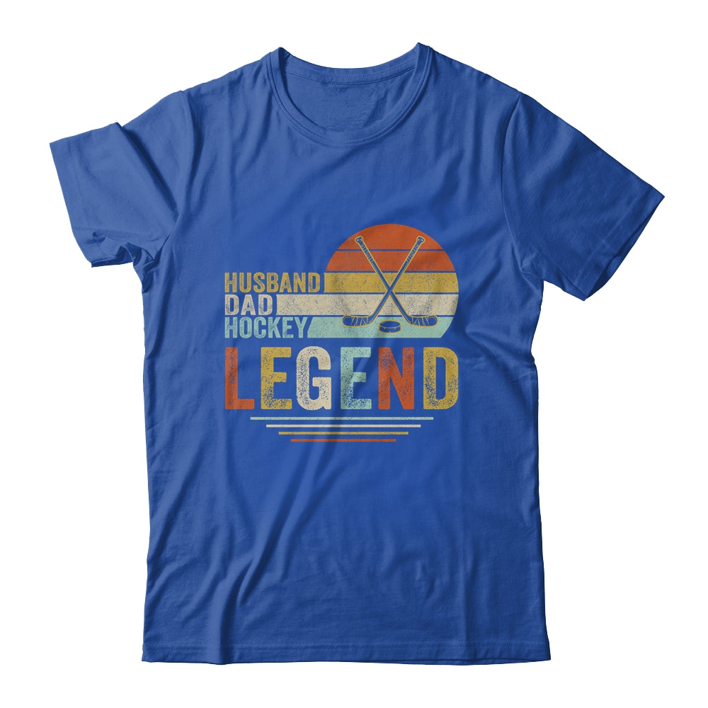 Husband Dad Hockey Legend Vintage Fathers Day Shirt & Hoodie | siriusteestore