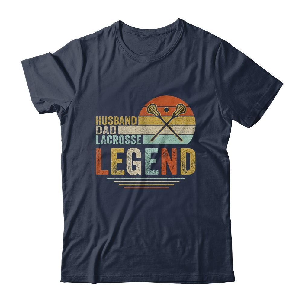 Husband Dad Lacrosse Legend Vintage Fathers Day Shirt & Hoodie | siriusteestore