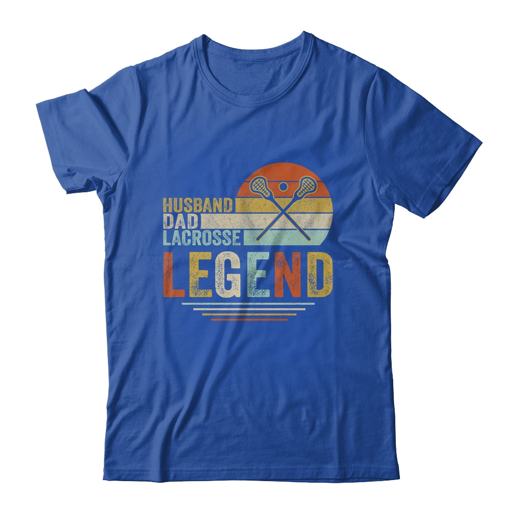 Husband Dad Lacrosse Legend Vintage Fathers Day Shirt & Hoodie | siriusteestore