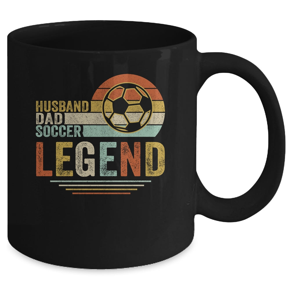 Husband Dad Soccer Legend Vintage Fathers Day Mug | siriusteestore