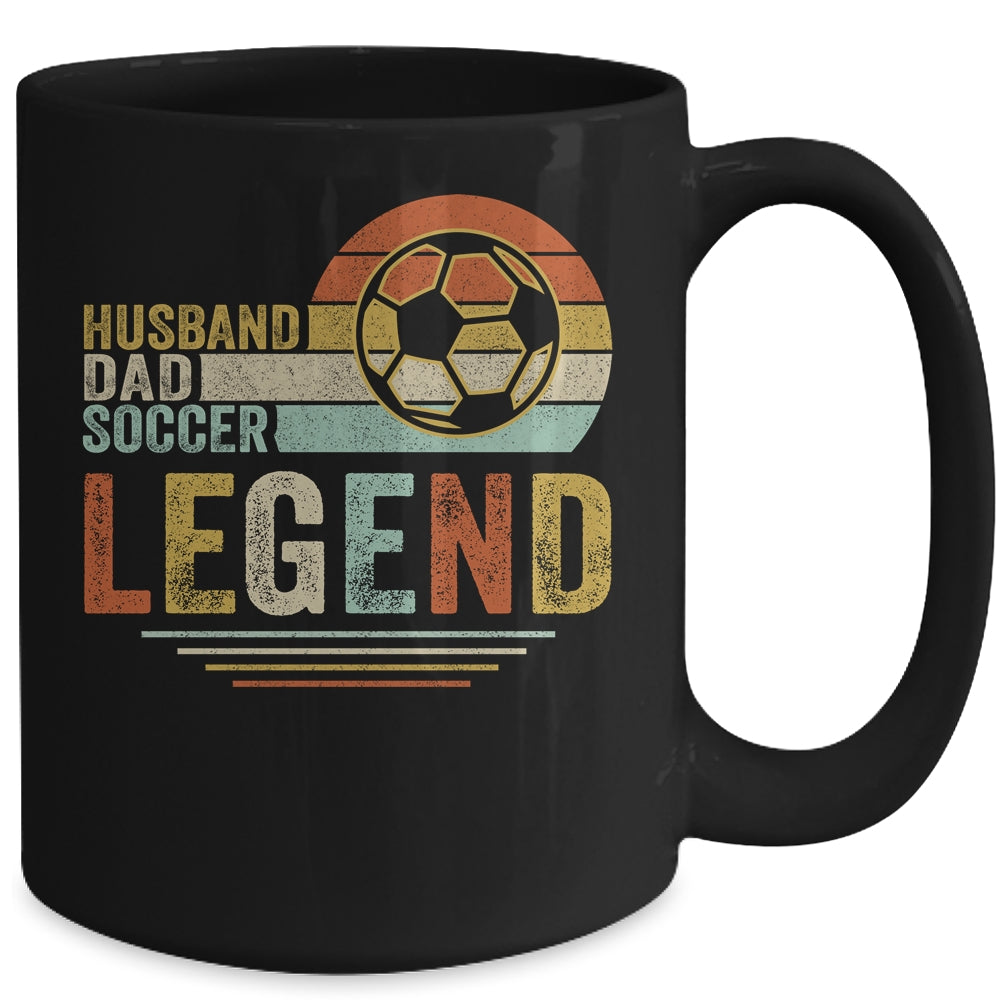 Husband Dad Soccer Legend Vintage Fathers Day Mug | siriusteestore