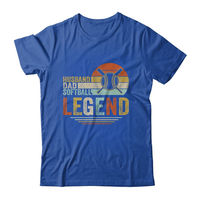 Husband Dad Softball Legend Vintage Fathers Day Shirt & Hoodie | siriusteestore