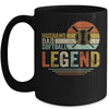 Husband Dad Softball Legend Vintage Fathers Day Mug | siriusteestore
