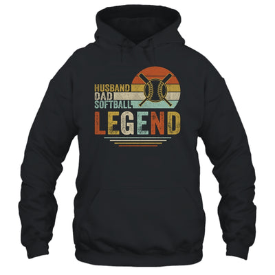 Husband Dad Softball Legend Vintage Fathers Day Shirt & Hoodie | siriusteestore