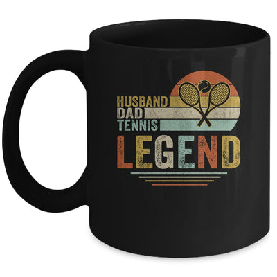 Husband Dad Tennis Legend Vintage Fathers Day Mug | siriusteestore