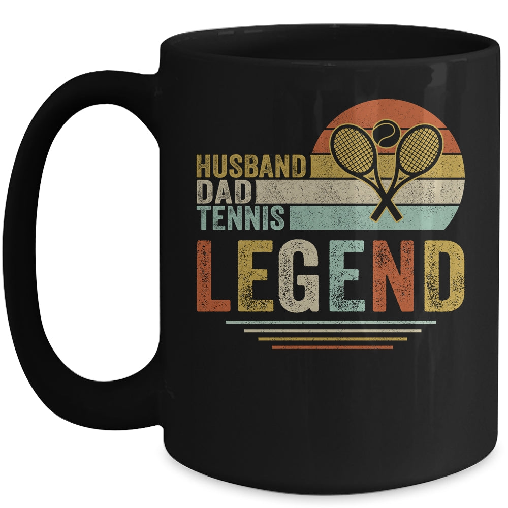 Husband Dad Tennis Legend Vintage Fathers Day Mug | siriusteestore