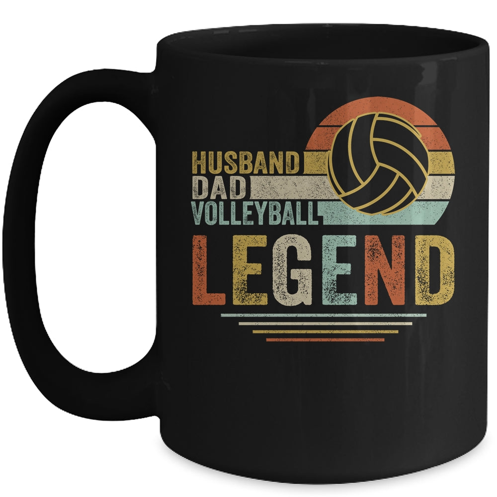 Husband Dad Volleyball Legend Vintage Fathers Day Mug | siriusteestore
