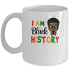 I Am Black History Month African Queen For Kids Boys Mug | siriusteestore