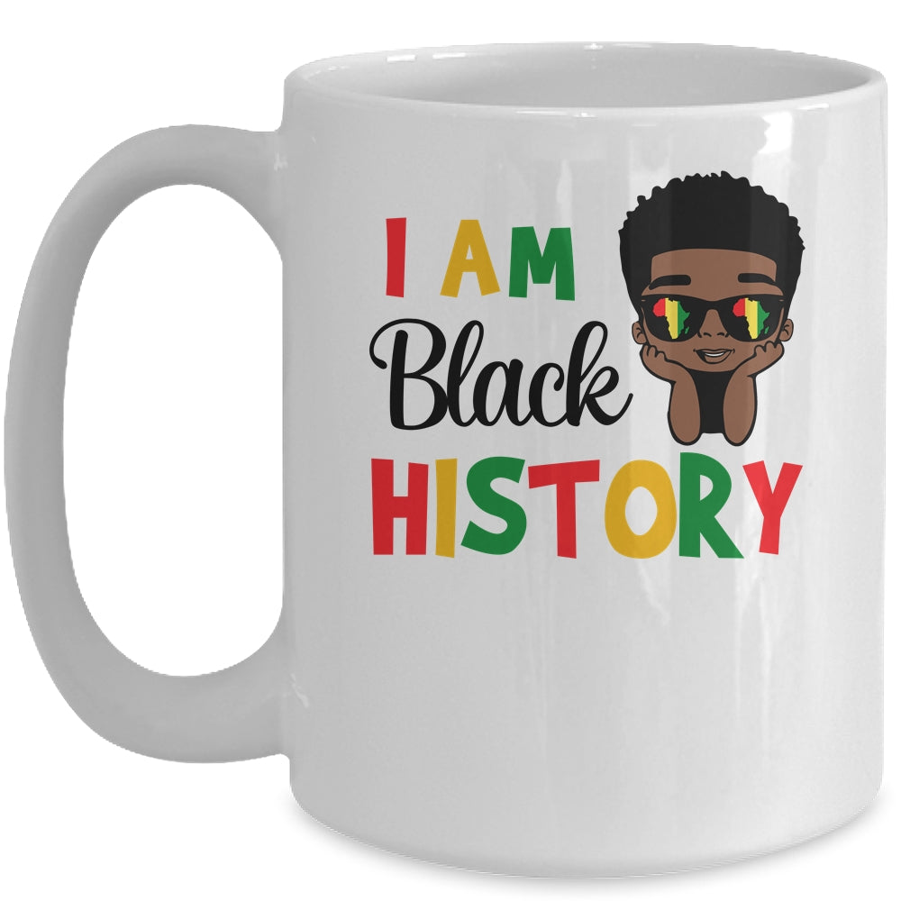 I Am Black History Month African Queen For Kids Boys Mug | siriusteestore