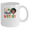 I Am Black History Month African Queen For Kids Girls Mug | siriusteestore