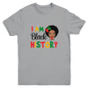 I Am Black History Month African Queen For Kids Girls Youth Shirt | siriusteestore