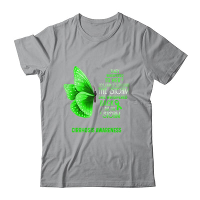 I Am The Storm Cirrhosis Awareness Butterfly Shirt & Tank Top | siriusteestore