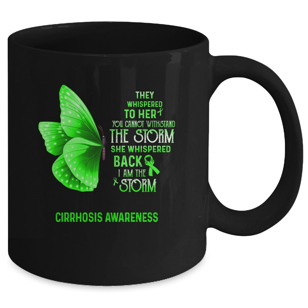 I Am The Storm Cirrhosis Awareness Butterfly Mug | siriusteestore