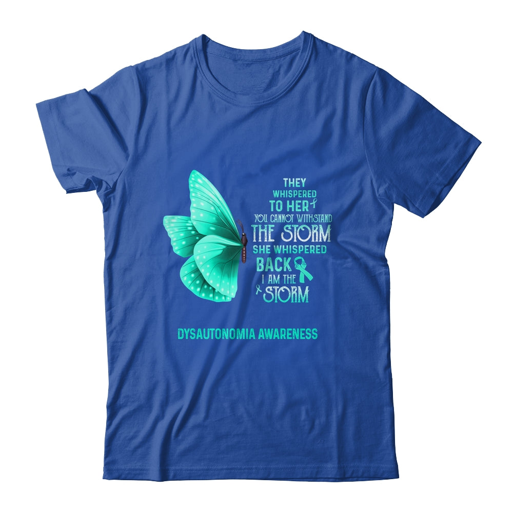 I Am The Storm Dysautonomia Awareness Butterfly Shirt & Tank Top | siriusteestore