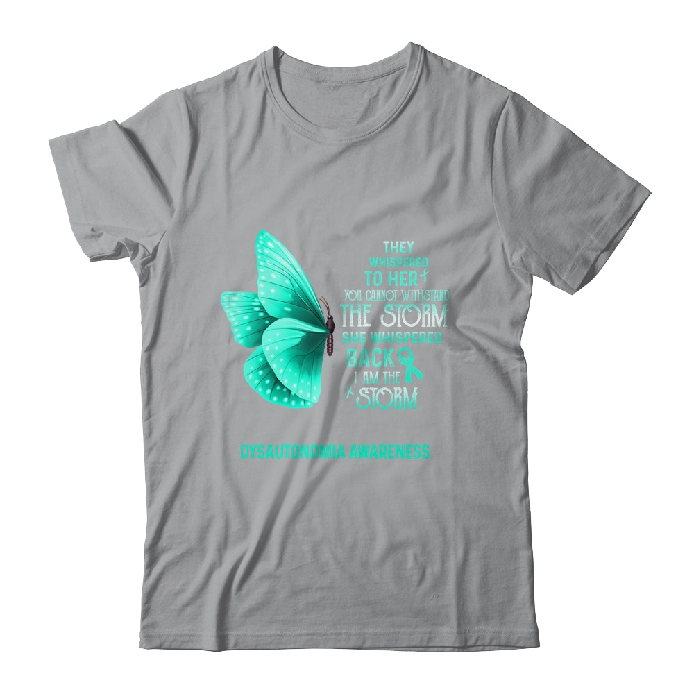 I Am The Storm Dysautonomia Awareness Butterfly Shirt & Tank Top | siriusteestore