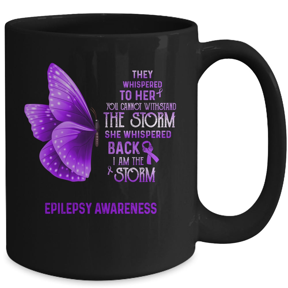 I Am The Storm Epilepsy Awareness Butterfly Mug | siriusteestore
