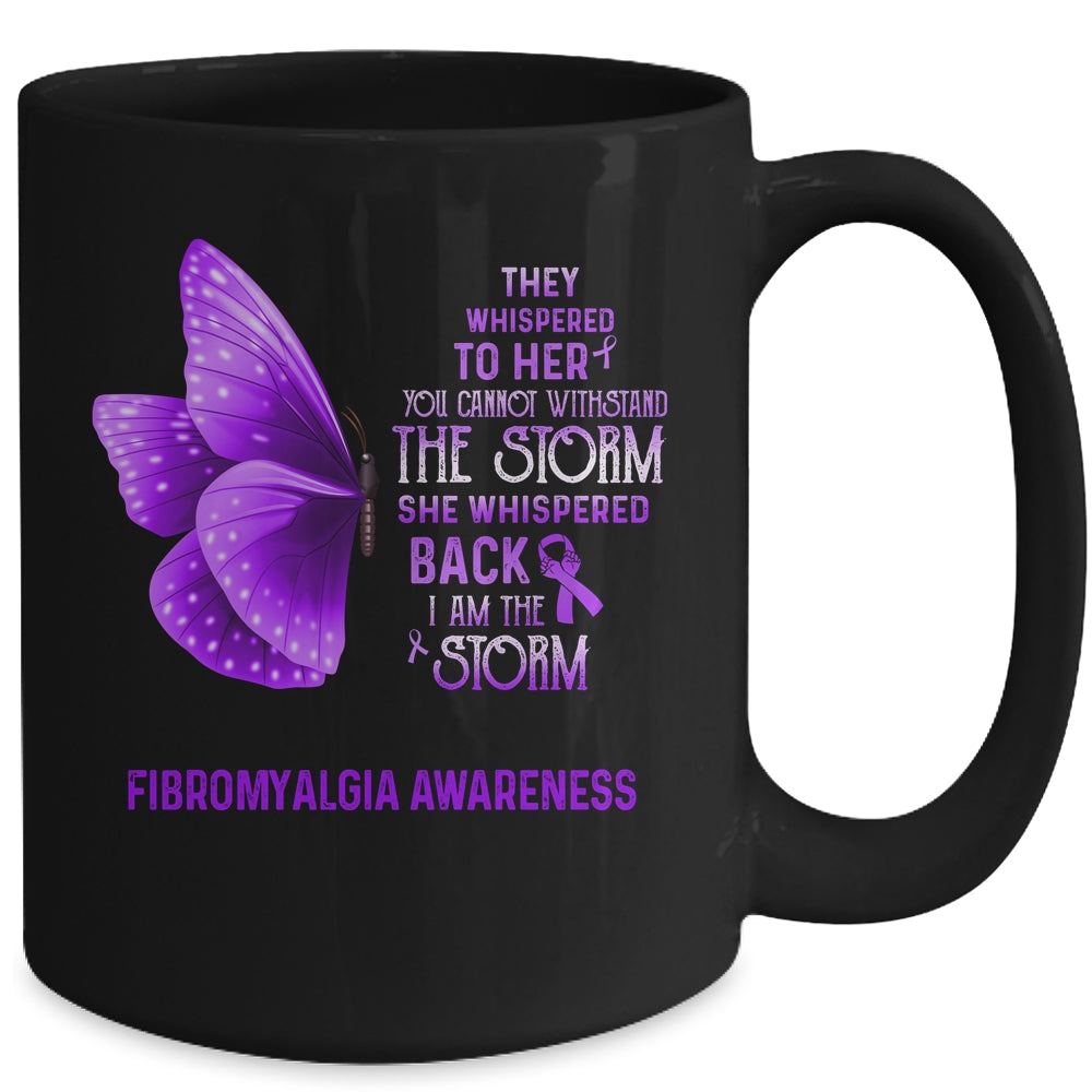 I Am The Storm Fibromyalgia Awareness Butterfly Mug | siriusteestore