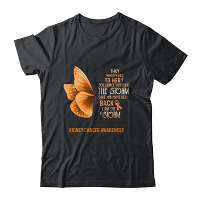 I Am The Storm Kidney Cancer Awareness Butterfly Shirt & Tank Top | siriusteestore