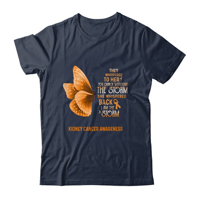 I Am The Storm Kidney Cancer Awareness Butterfly Shirt & Tank Top | siriusteestore
