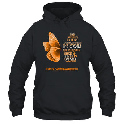 I Am The Storm Kidney Cancer Awareness Butterfly Shirt & Tank Top | siriusteestore