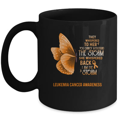 I Am The Storm Leukemia Cancer Awareness Butterfly Mug | siriusteestore