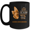 I Am The Storm Leukemia Cancer Awareness Butterfly Mug | siriusteestore