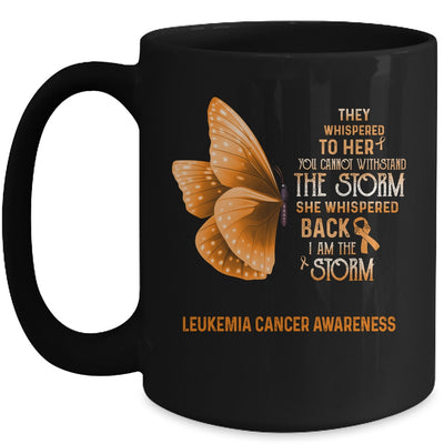 I Am The Storm Leukemia Cancer Awareness Butterfly Mug | siriusteestore