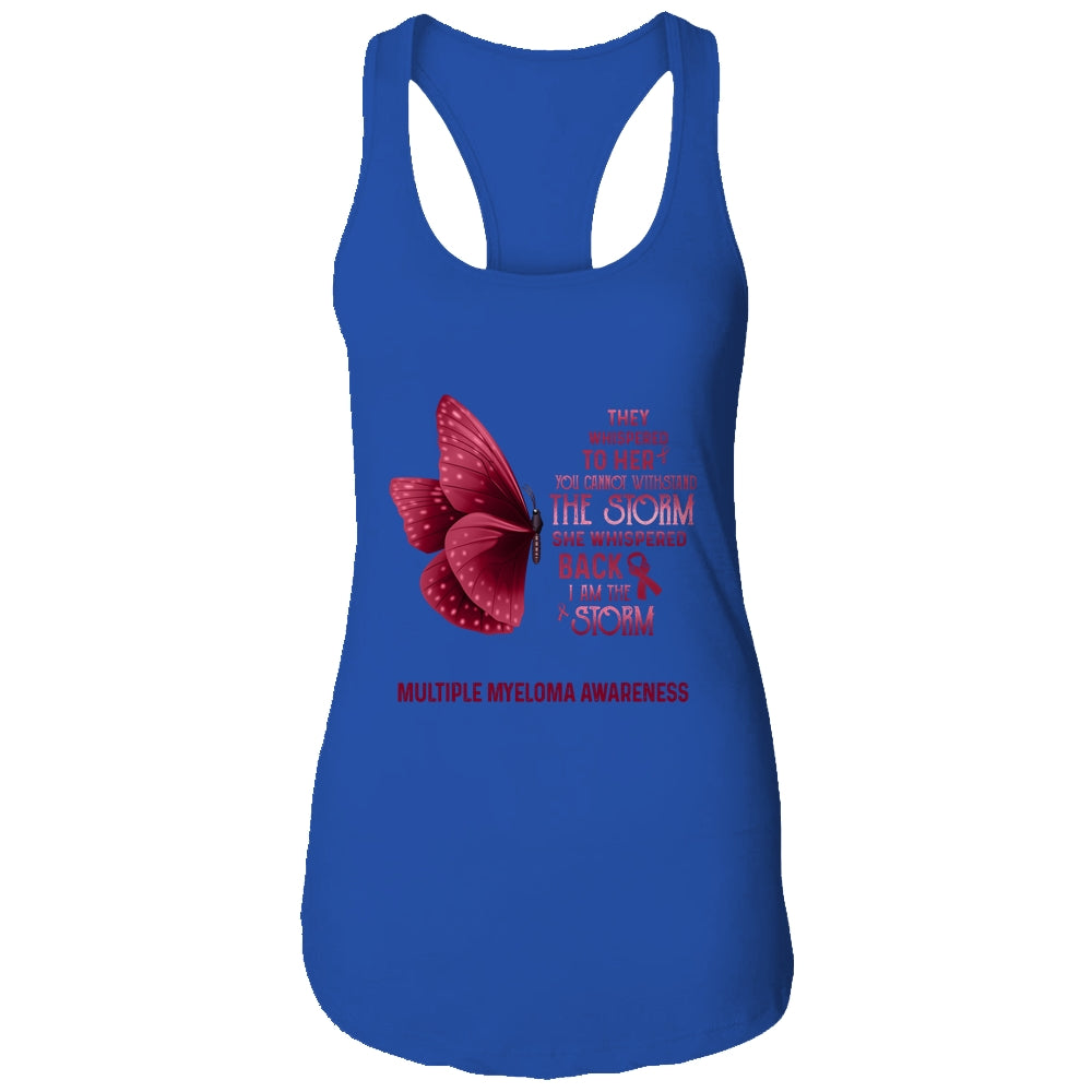 I Am The Storm Multiple Myeloma Awareness Butterfly Shirt & Tank Top | siriusteestore