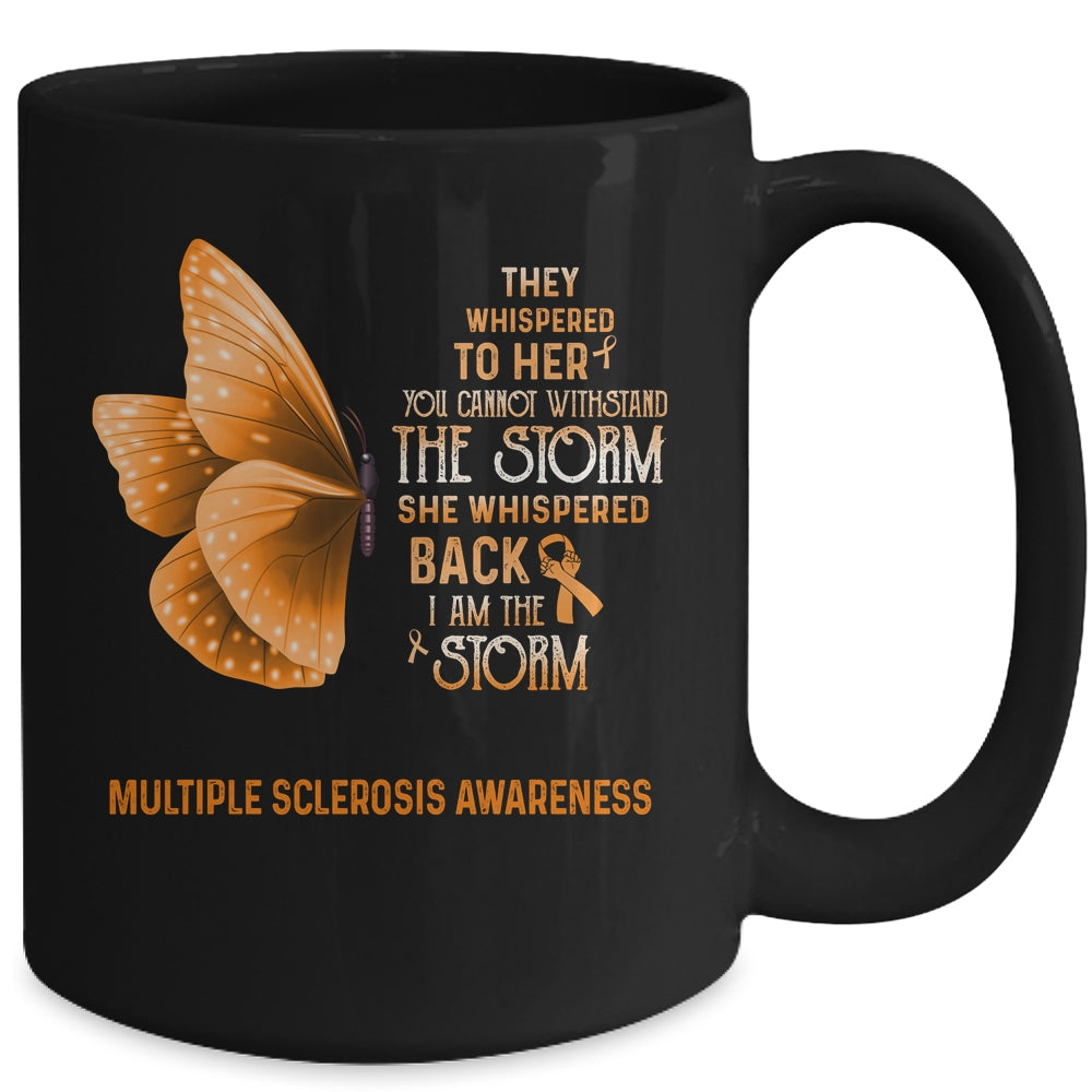 I Am The Storm Multiple Sclerosis Awareness Butterfly Mug | siriusteestore