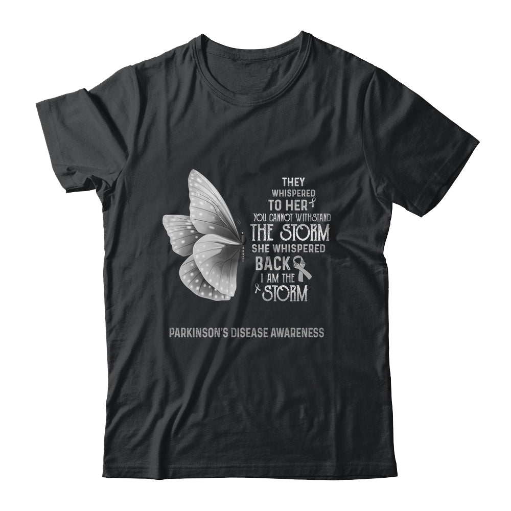 I Am The Storm Parkinson's Disease Awareness Butterfly Shirt & Tank Top | siriusteestore
