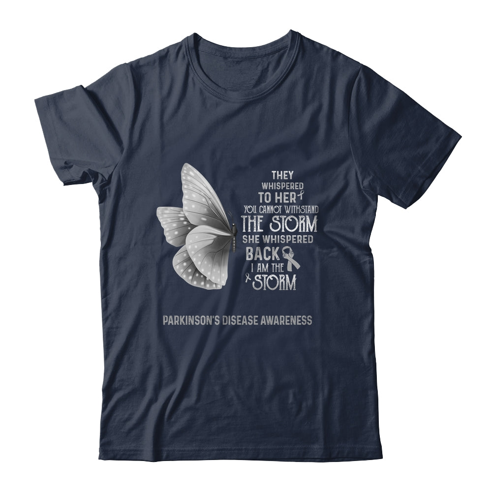 I Am The Storm Parkinson's Disease Awareness Butterfly Shirt & Tank Top | siriusteestore