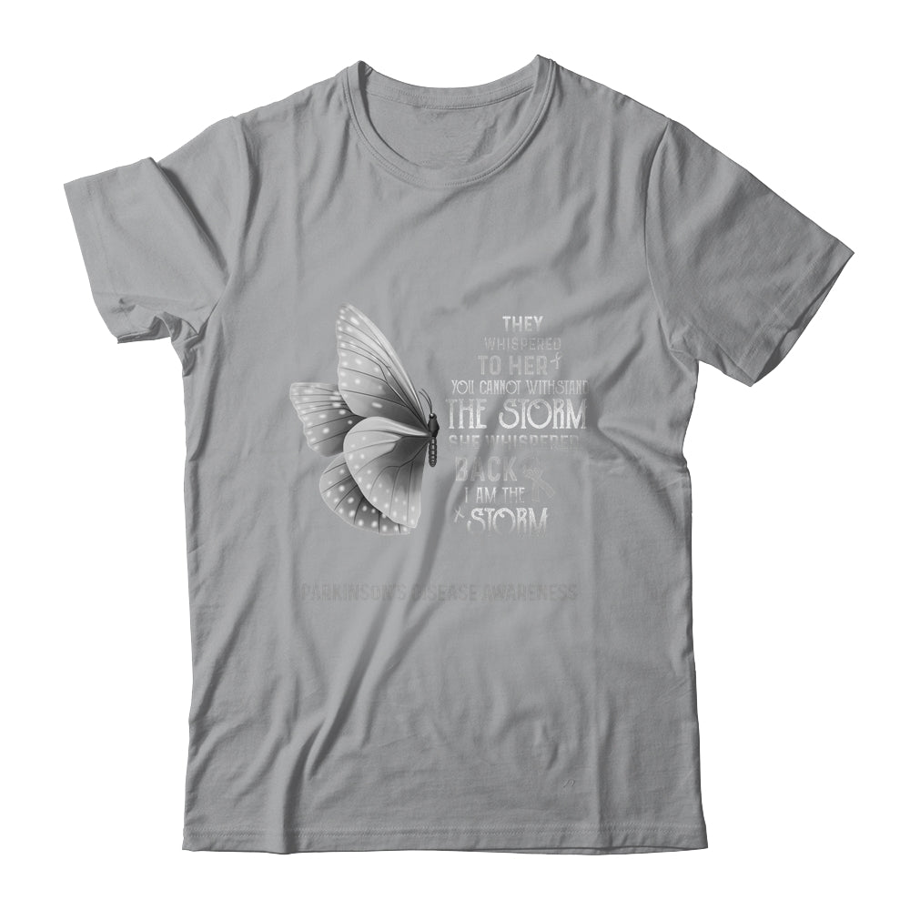I Am The Storm Parkinson's Disease Awareness Butterfly Shirt & Tank Top | siriusteestore