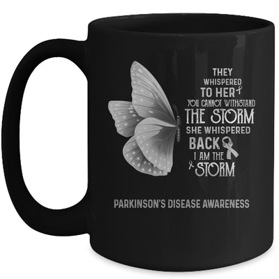 I Am The Storm Parkinson's Disease Awareness Butterfly Mug | siriusteestore