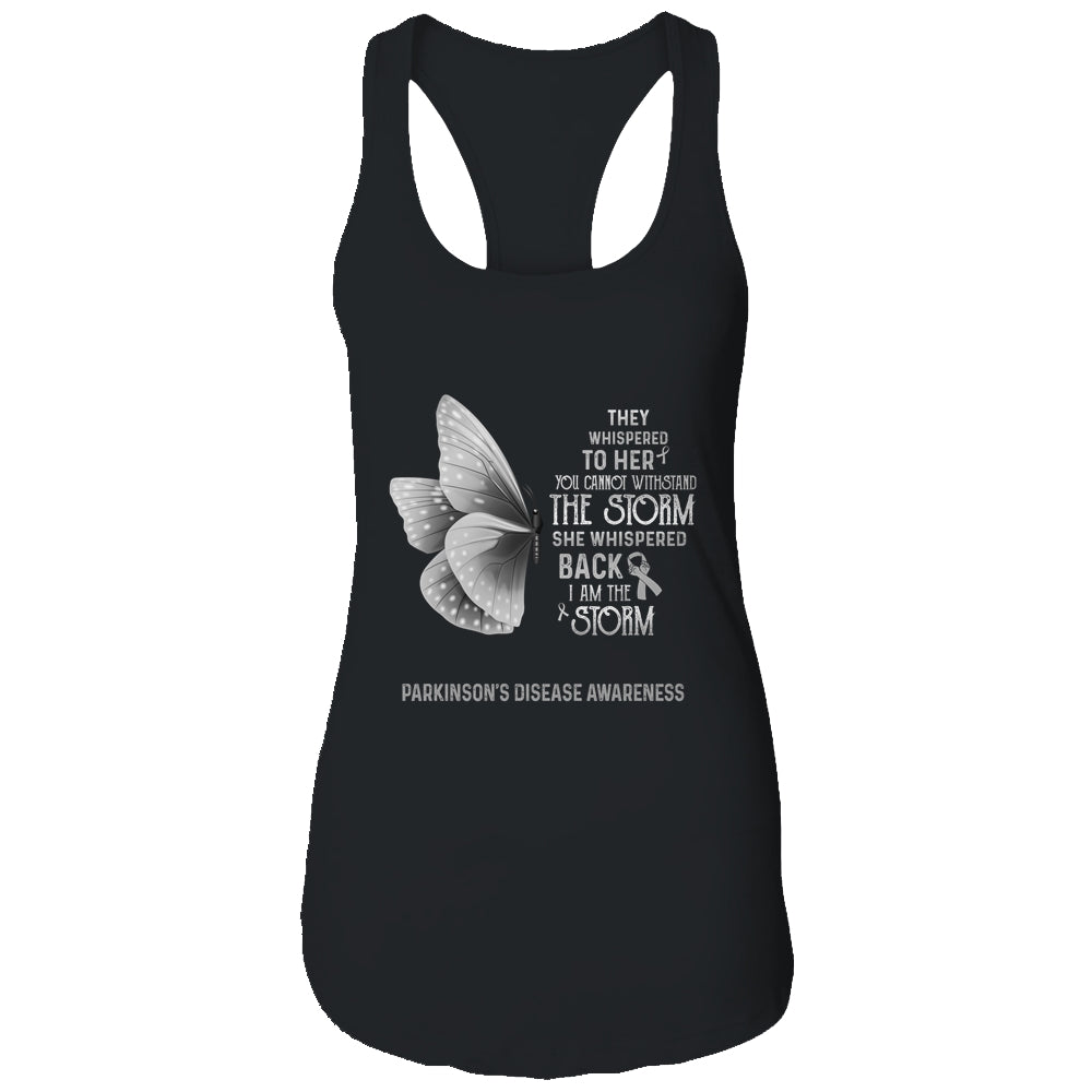 I Am The Storm Parkinson's Disease Awareness Butterfly Shirt & Tank Top | siriusteestore