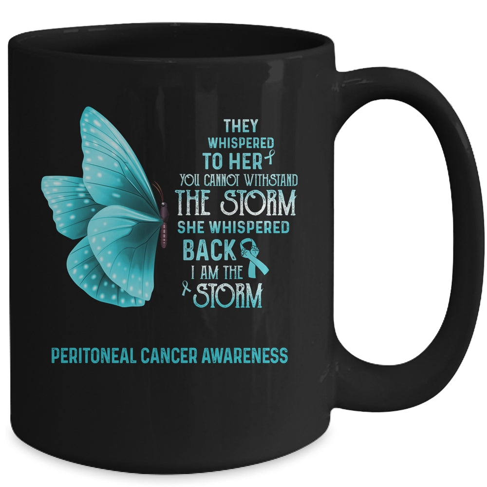 I Am The Storm Peritoneal Cancer Awareness Butterfly Mug | siriusteestore