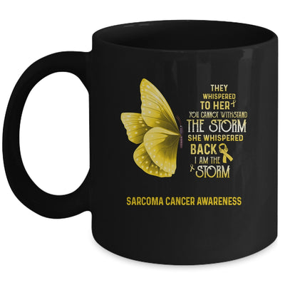 I Am The Storm Sarcoma Cancer Awareness Butterfly Mug | siriusteestore