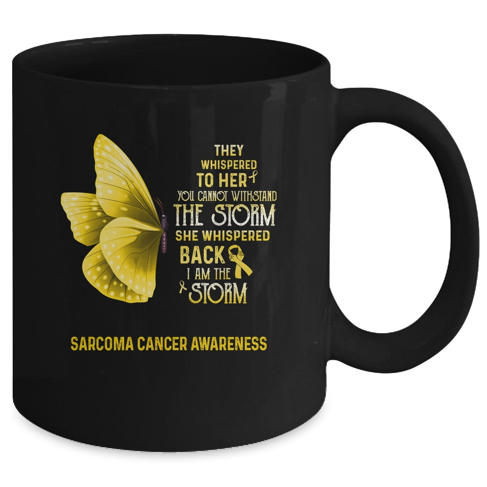 I Am The Storm Sarcoma Cancer Awareness Butterfly Mug | siriusteestore